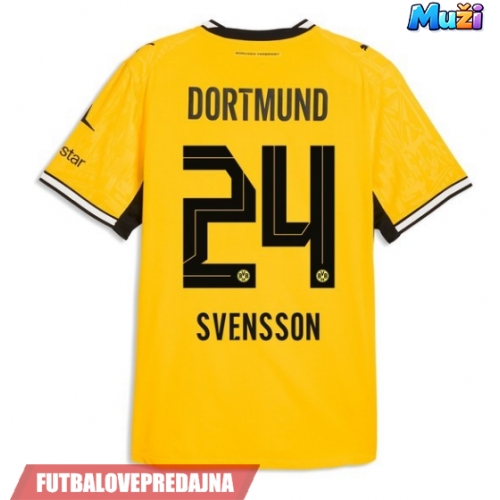 Lacne Muži Futbalové dres Borussia Dortmund Daniel Svensson #24 2026-27 Krátky Rukáv - Domáci